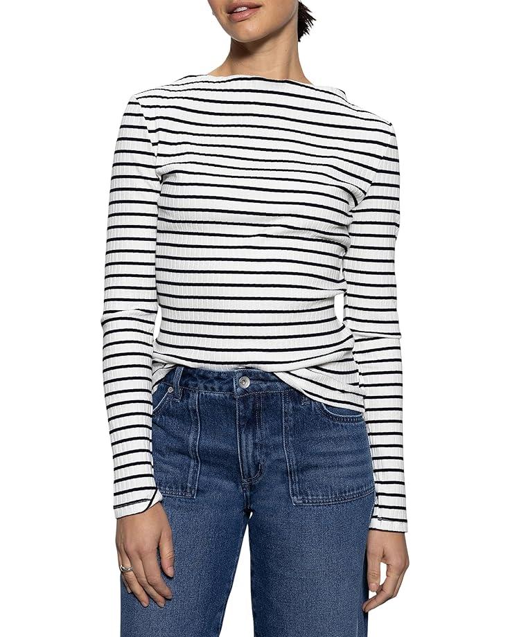 Women's Sanctuary Long Sleeve Boatneck T-shirt Product Image