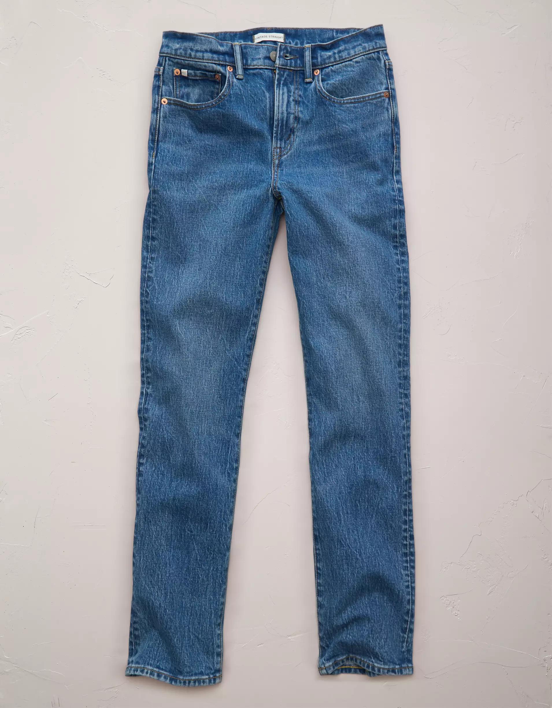 AE77 Premium Vintage Straight Jean Product Image