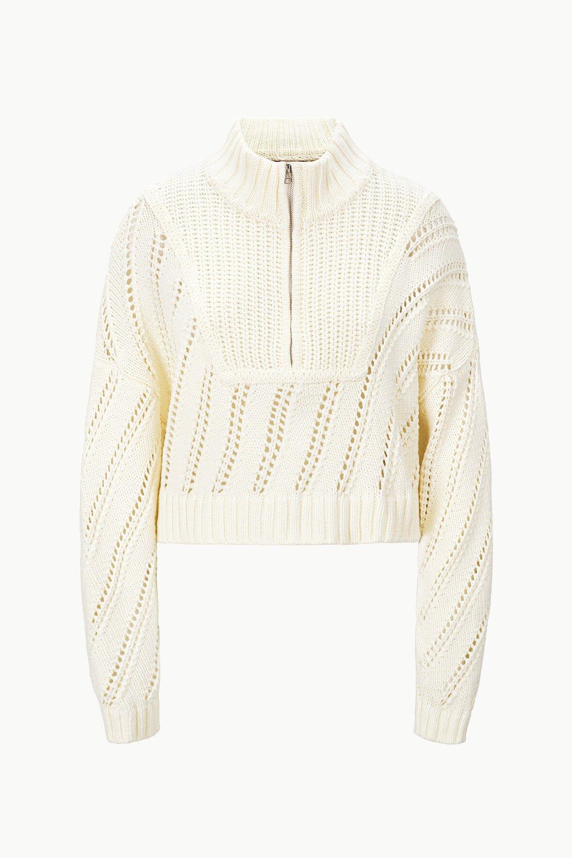 CROPPED HAMPTON SWEATER | IVORY Product Image