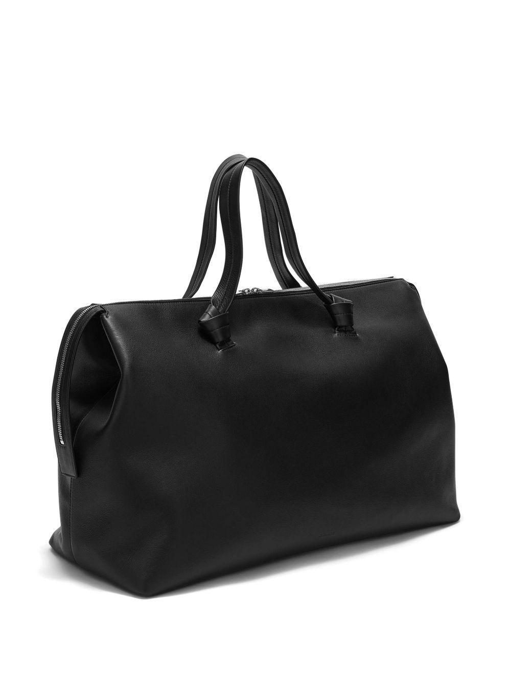 Knot leather duffle bag Product Image