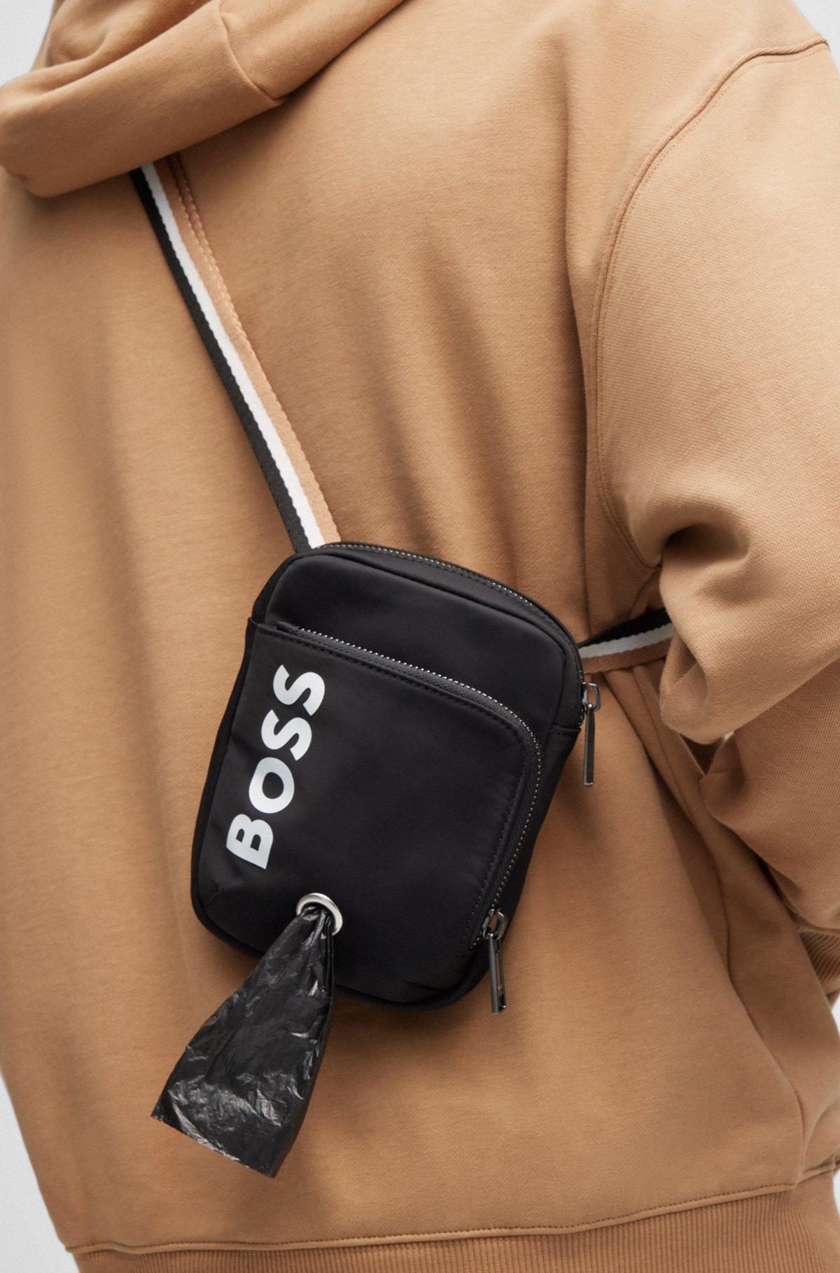 Crossbody dog-walk bag with contrast logo Product Image
