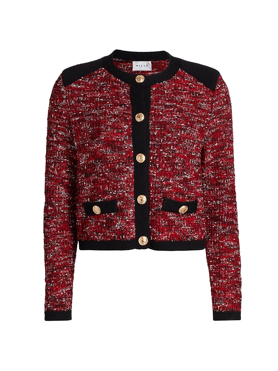 Womens Kelly Knit Tweed Cardigan Product Image