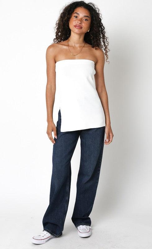 FINAL SALE Cassie Knit Tube Top Product Image
