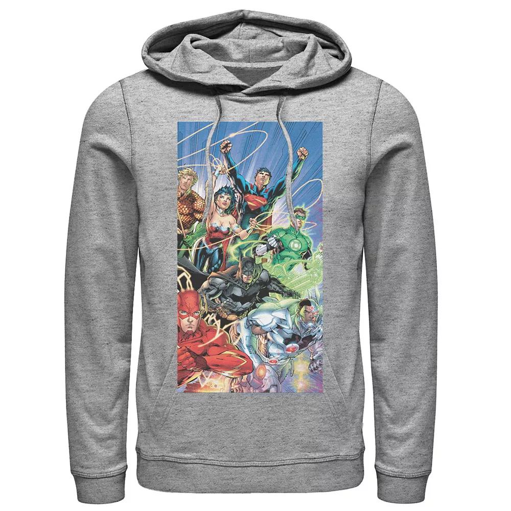 Men's Justice League Fandom Collage Poster Hoodie,  Product Image