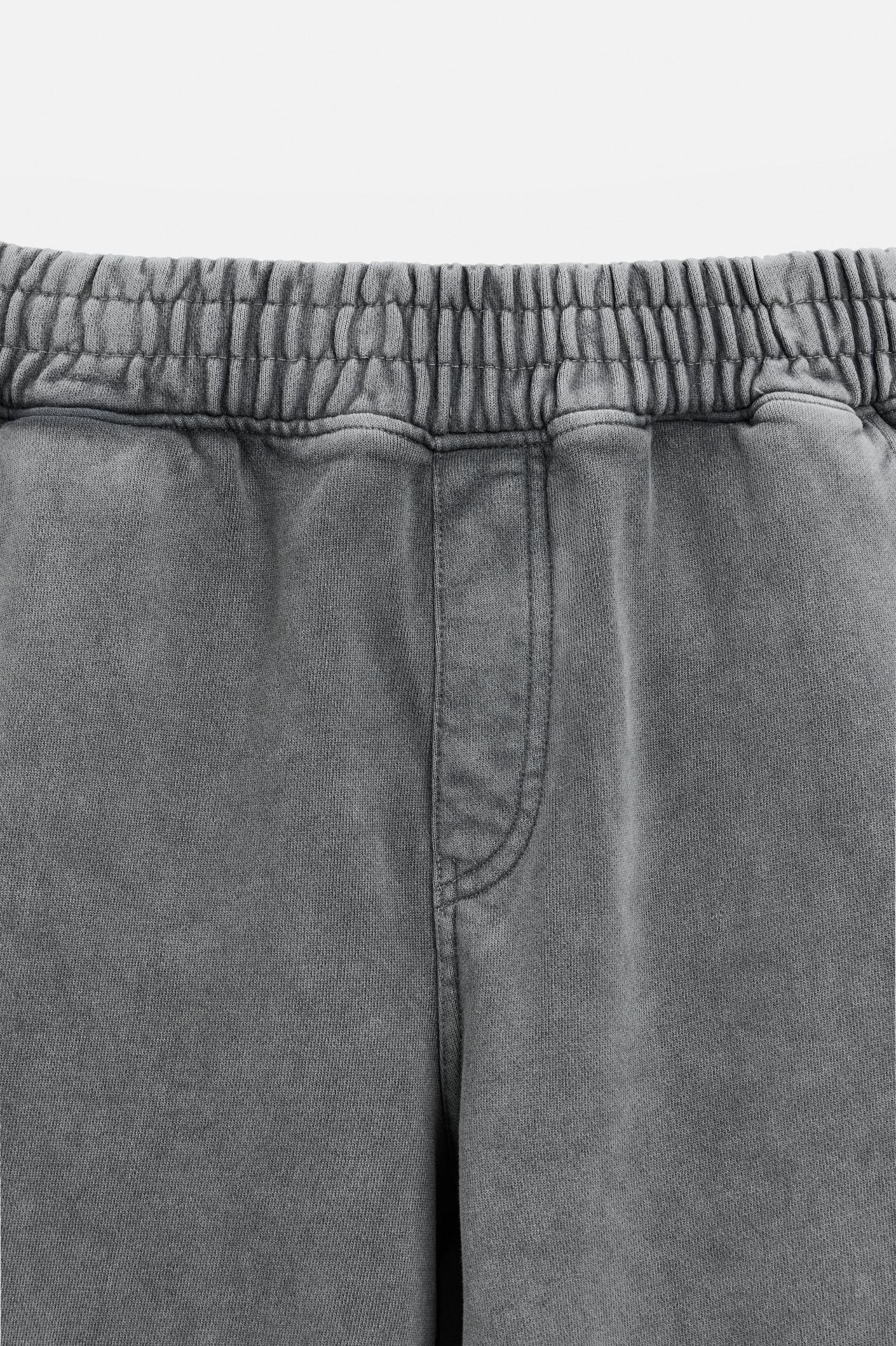 WIDE FIT WASHED JOGGER PANTS Product Image