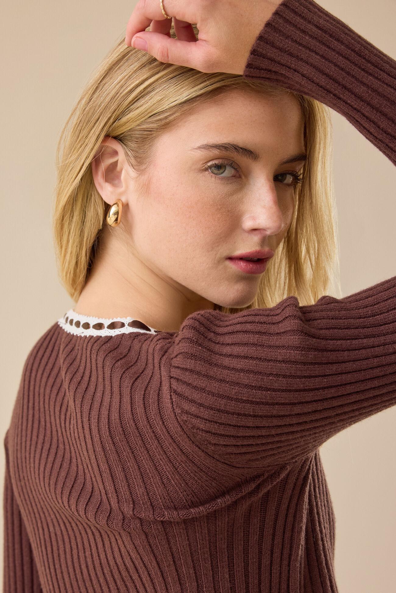 Layla Ribbon Trim Shrug Product Image