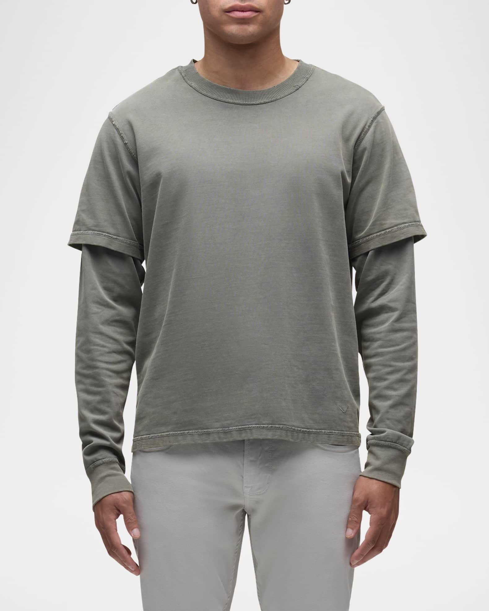 Men's Hybrid Long-Sleeve T-Shirt Product Image