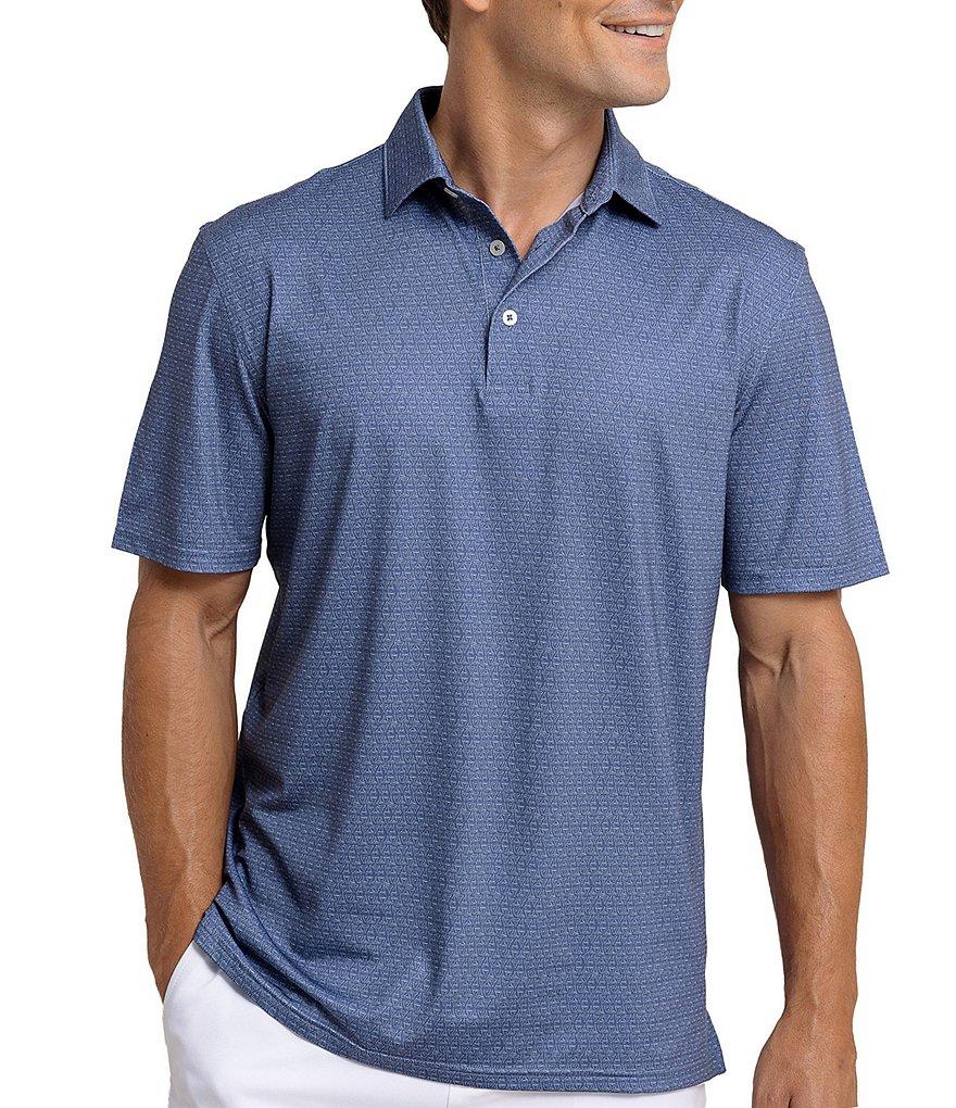 Southern Tide Performance Stretch Driver Jaw Breakers Printed Short Sleeve Polo Shirt Product Image
