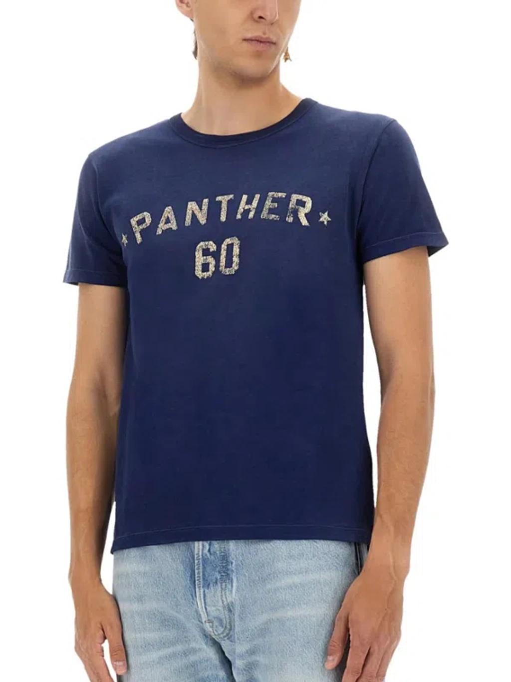 VALENTINO Garavani Navy Cotton T-shirt In Blue Product Image