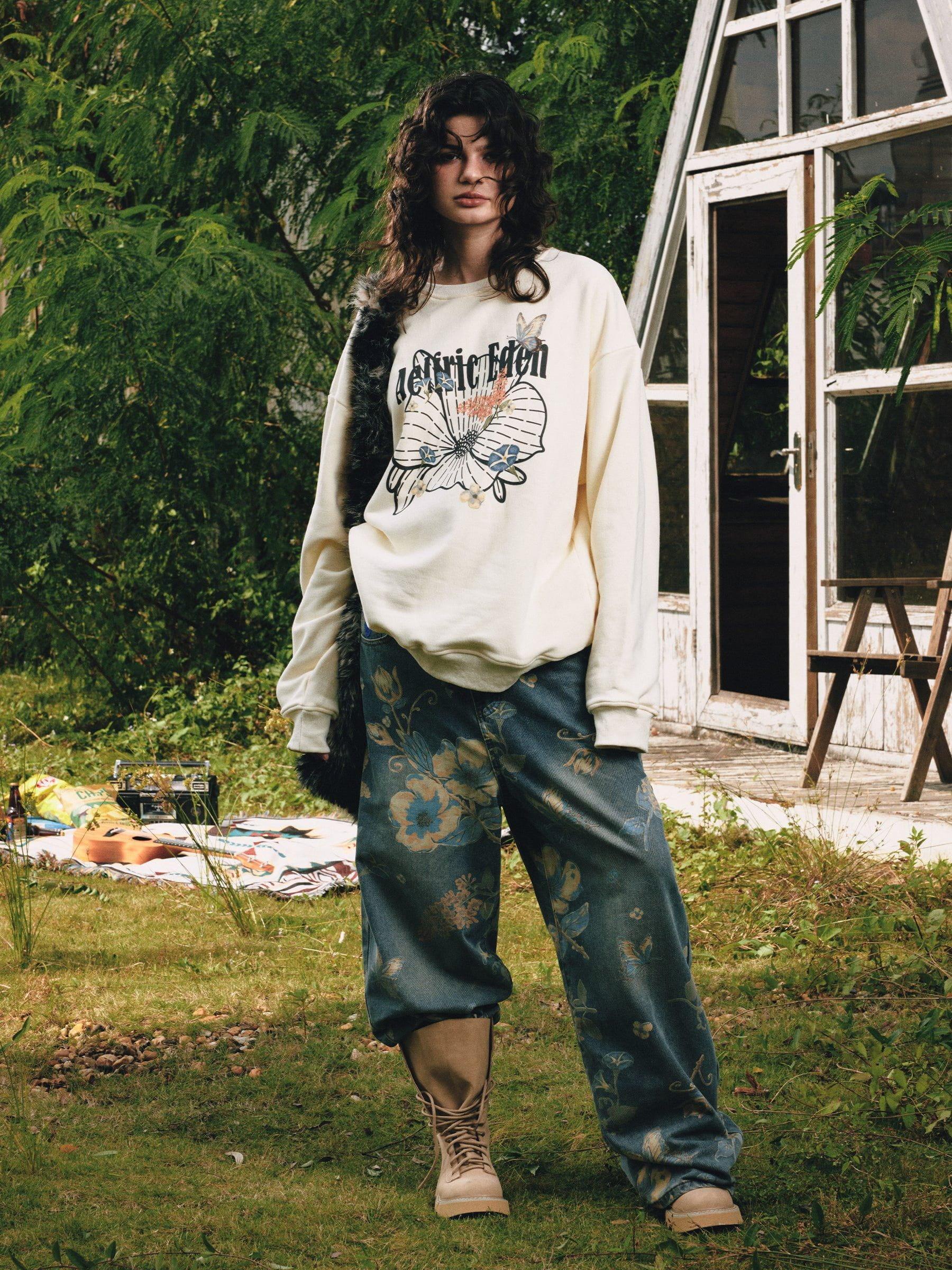 Aelfric Eden Floral Graphic Sweatshirt Product Image