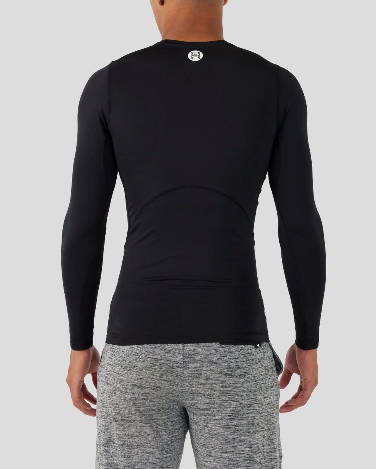 Compression Tee Long Sleeve - Black Male Product Image
