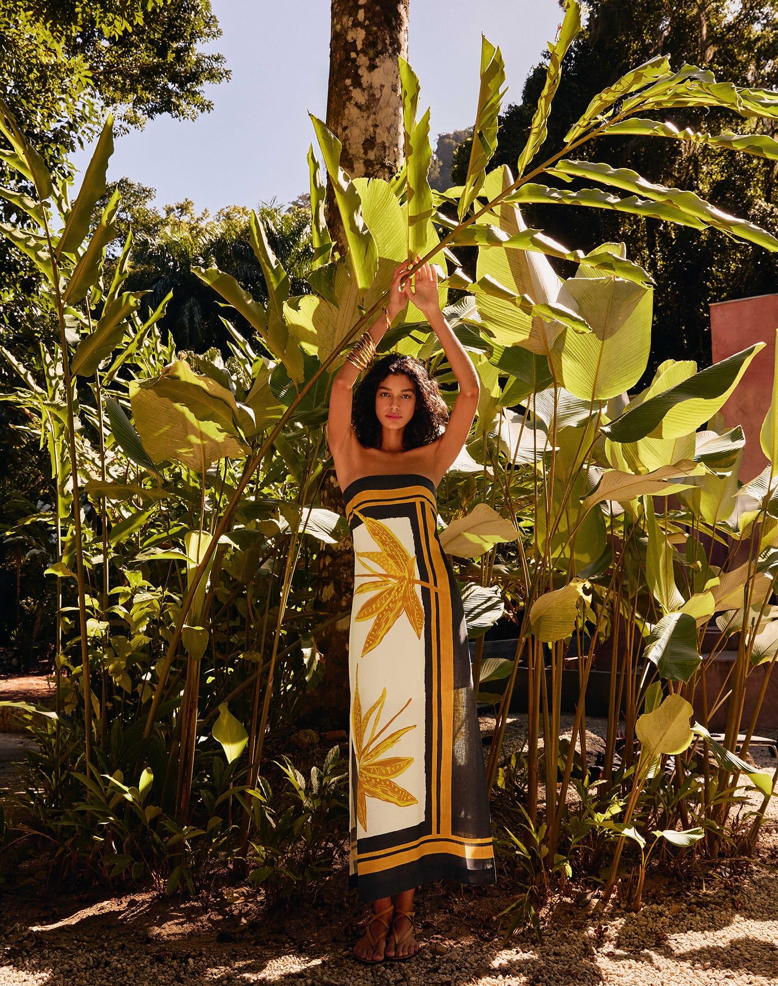 Penelope Long Dress - Tuscan Product Image