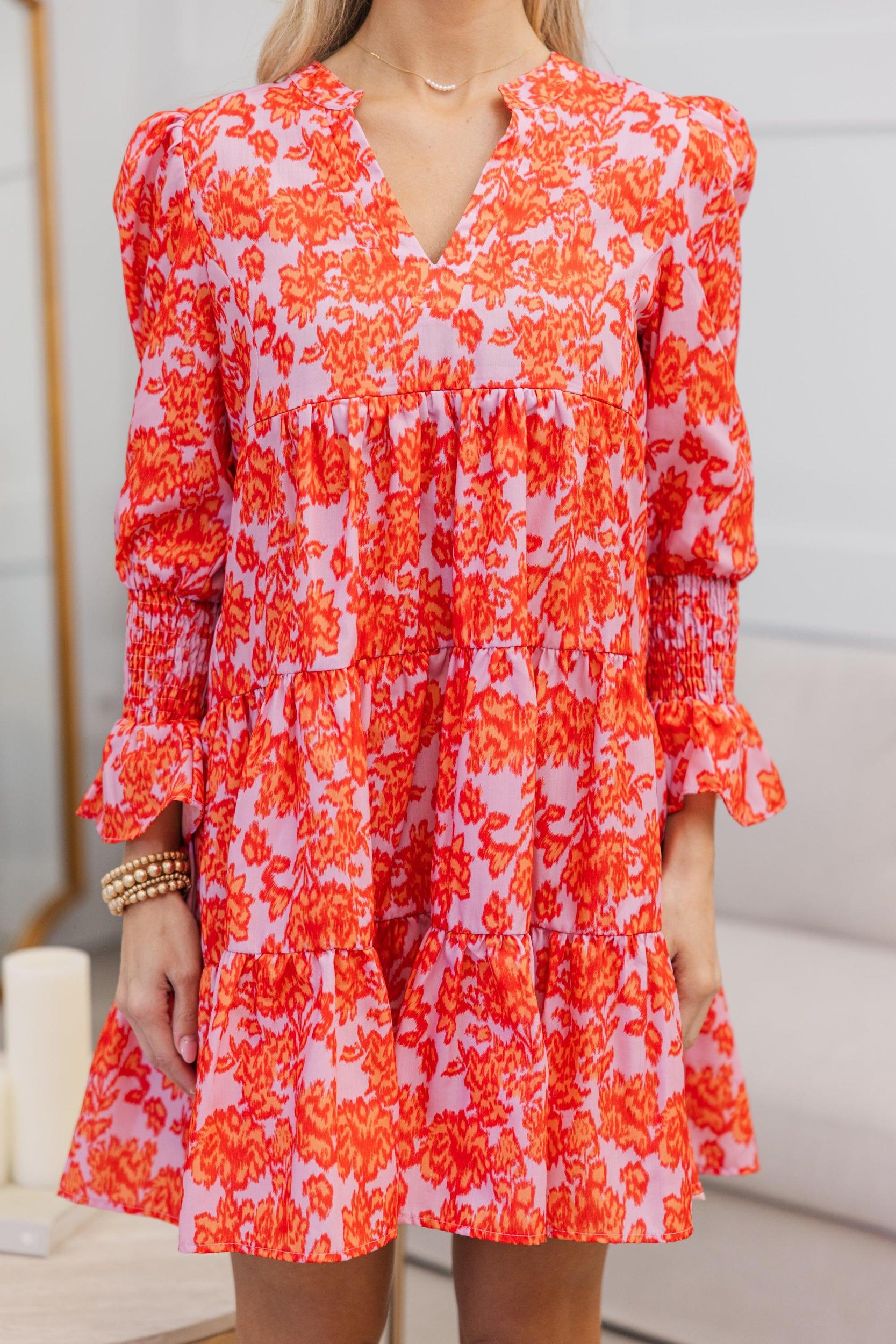 NURSING COLLECTION: In Your Happy Place Lavender Abstract Dress Female Product Image