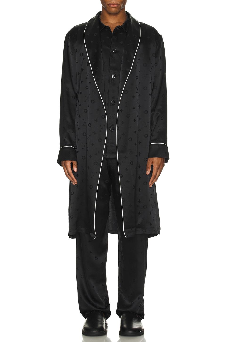 fleur du mal Mens Silk Jacquard Robe Product Image