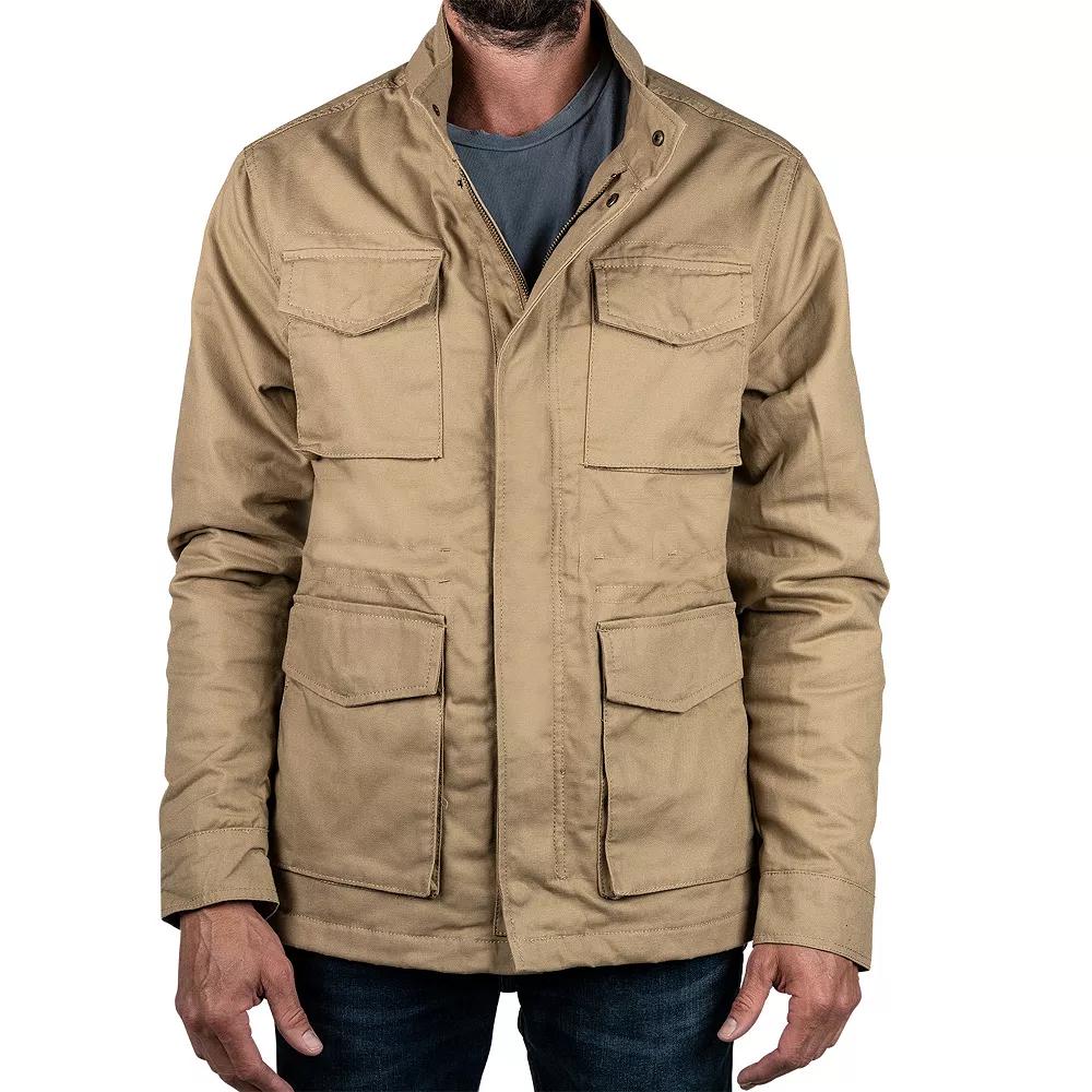 Men's Sonoma Goods For Life® Fleece-Lined Canvas Jacket, Size: XL, Green Product Image