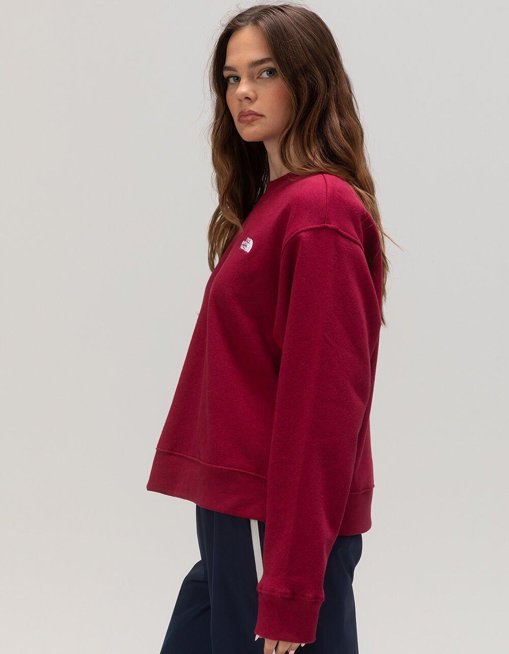 THE NORTH FACE Evolution Womens Crewneck Sweatshirt - CRIMSON Product Image