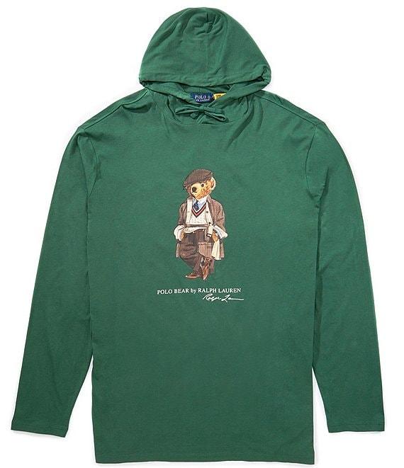 Polo Ralph Lauren Big & Tall Polo Bear Graphic Long Sleeve Hoodie T-Shirt Product Image