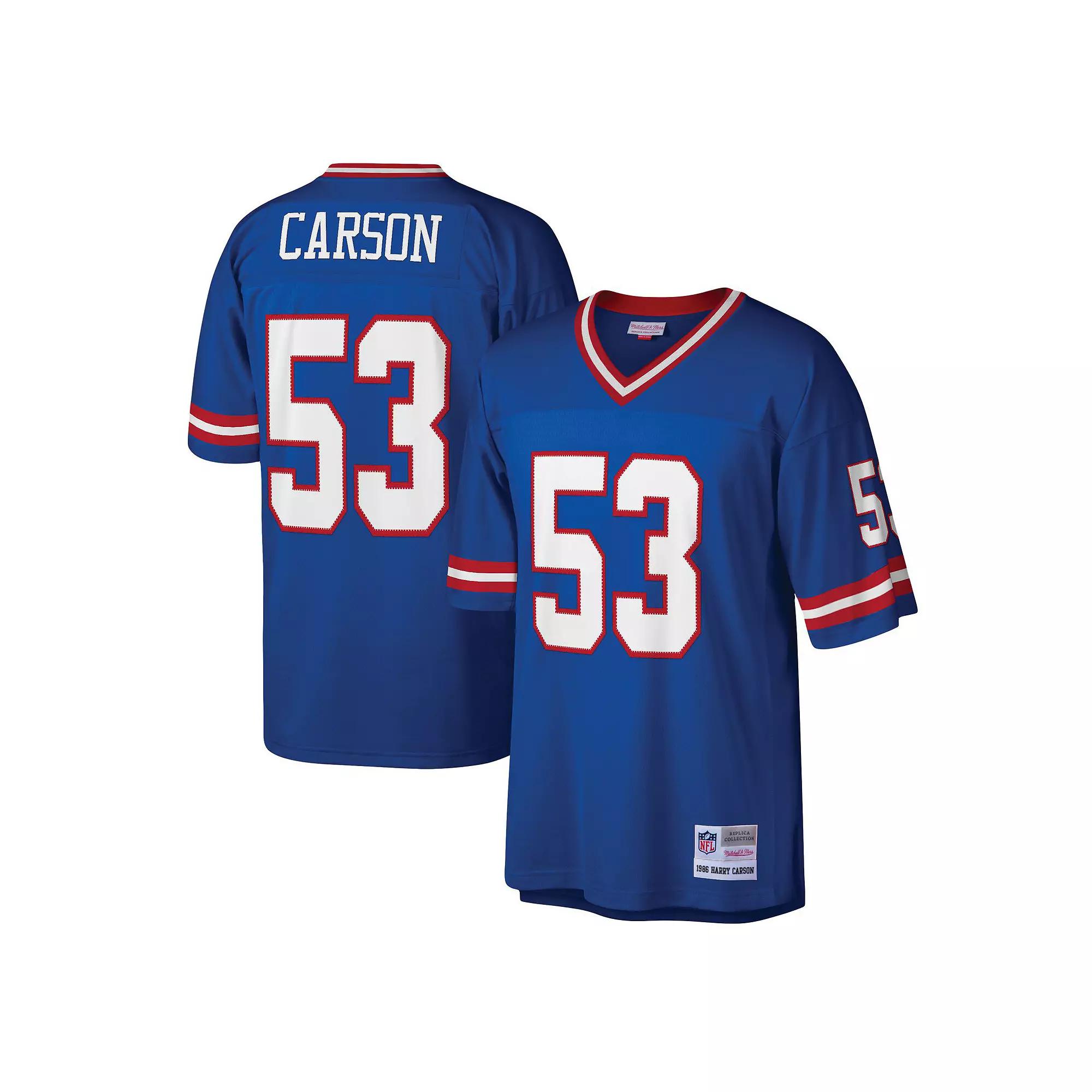Men's Mitchell & Ness Harry Carson Royal New York Giants Legacy Replica Jersey,  Product Image