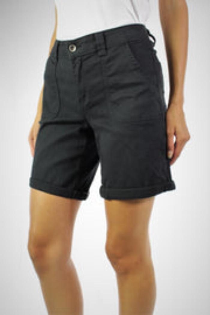 Cuffed Shorts with Front and Back Pockets Product Image