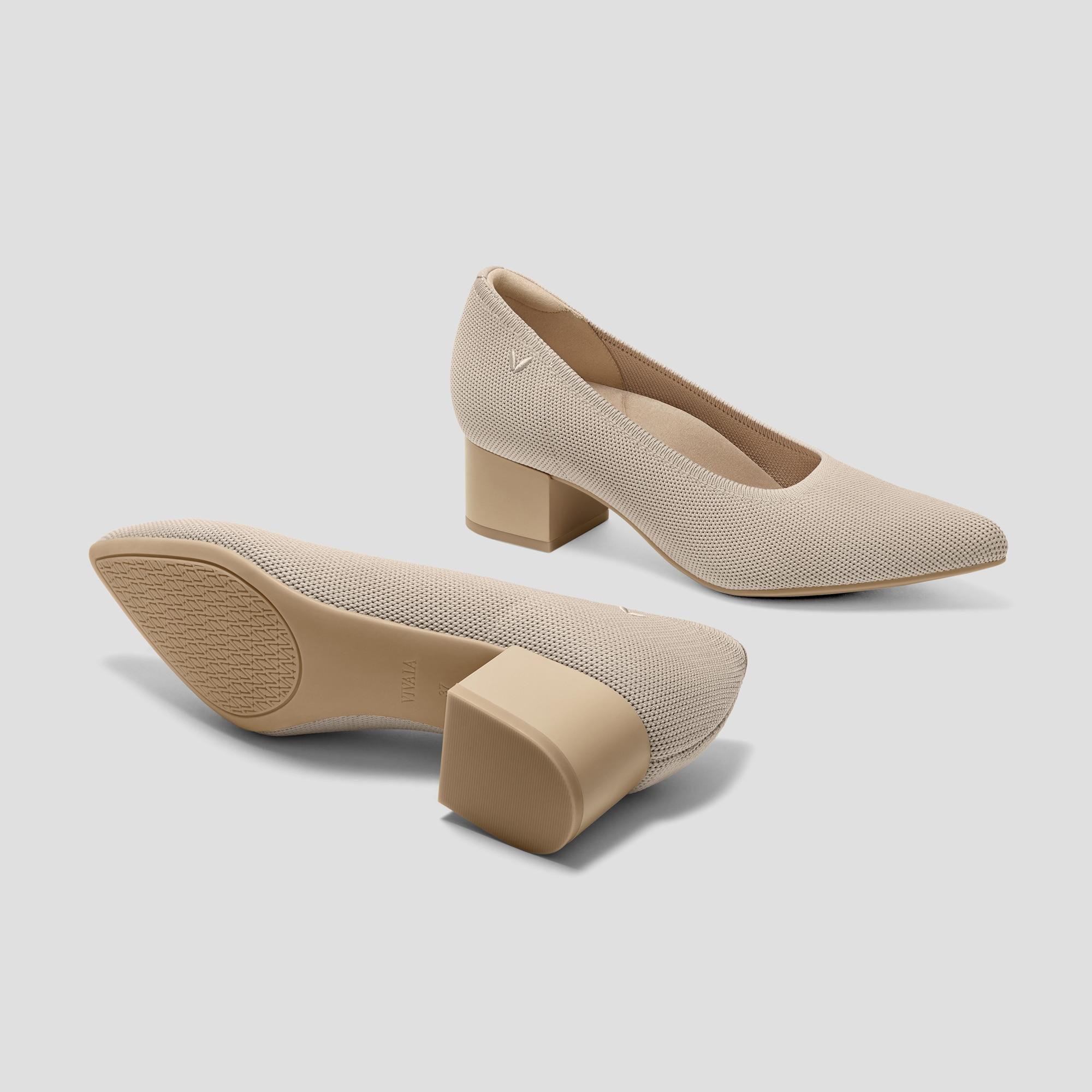 Pointed-Toe Stress FREE Chunky Heels (Georgia) Product Image