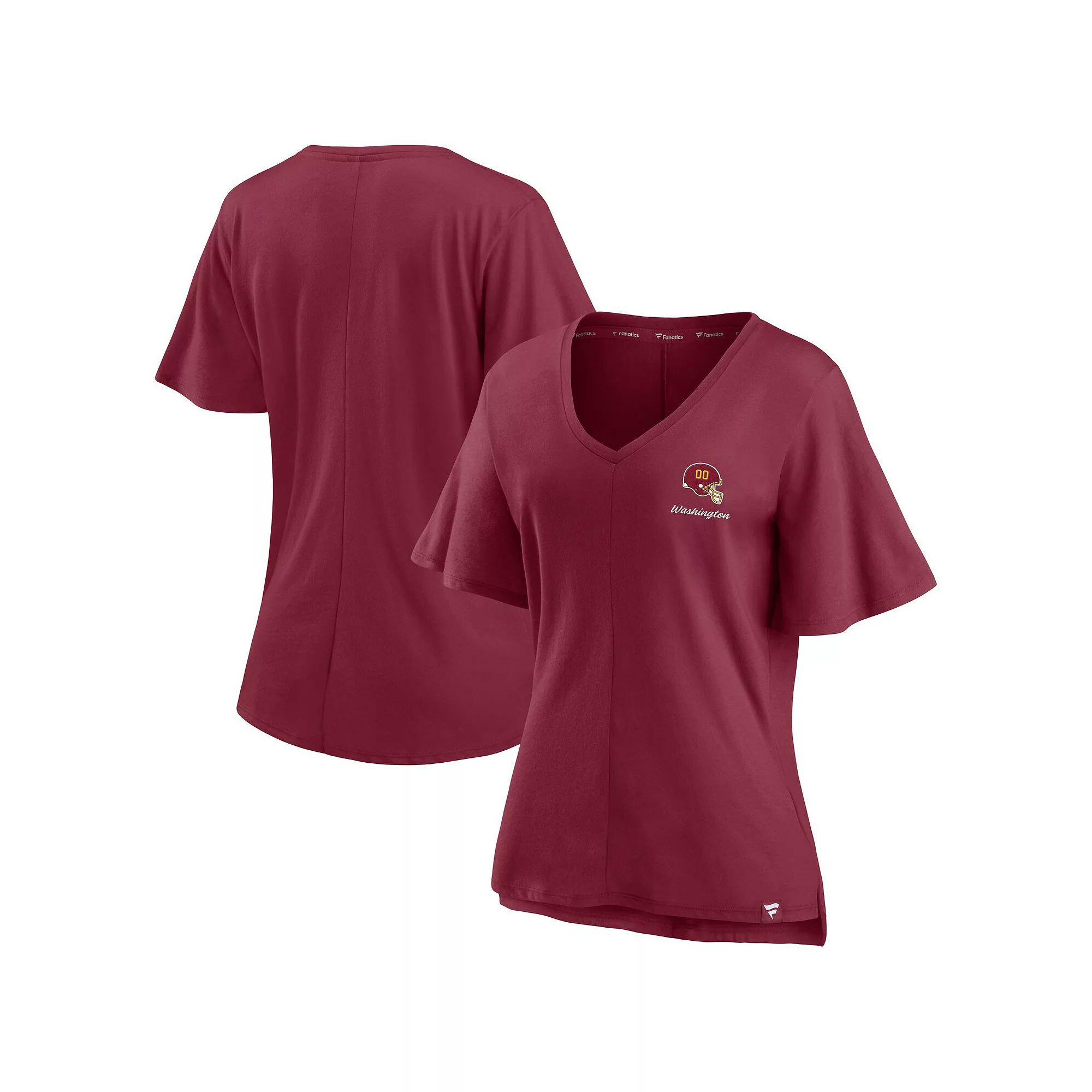 Women's Fanatics Branded Black New Orleans Saints Southpaw Flutter V-Neck T-Shirt,  Product Image