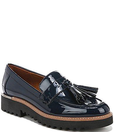 Franco Sarto Carolynn Patent Tassel Lug Sole Platform Loafers Product Image