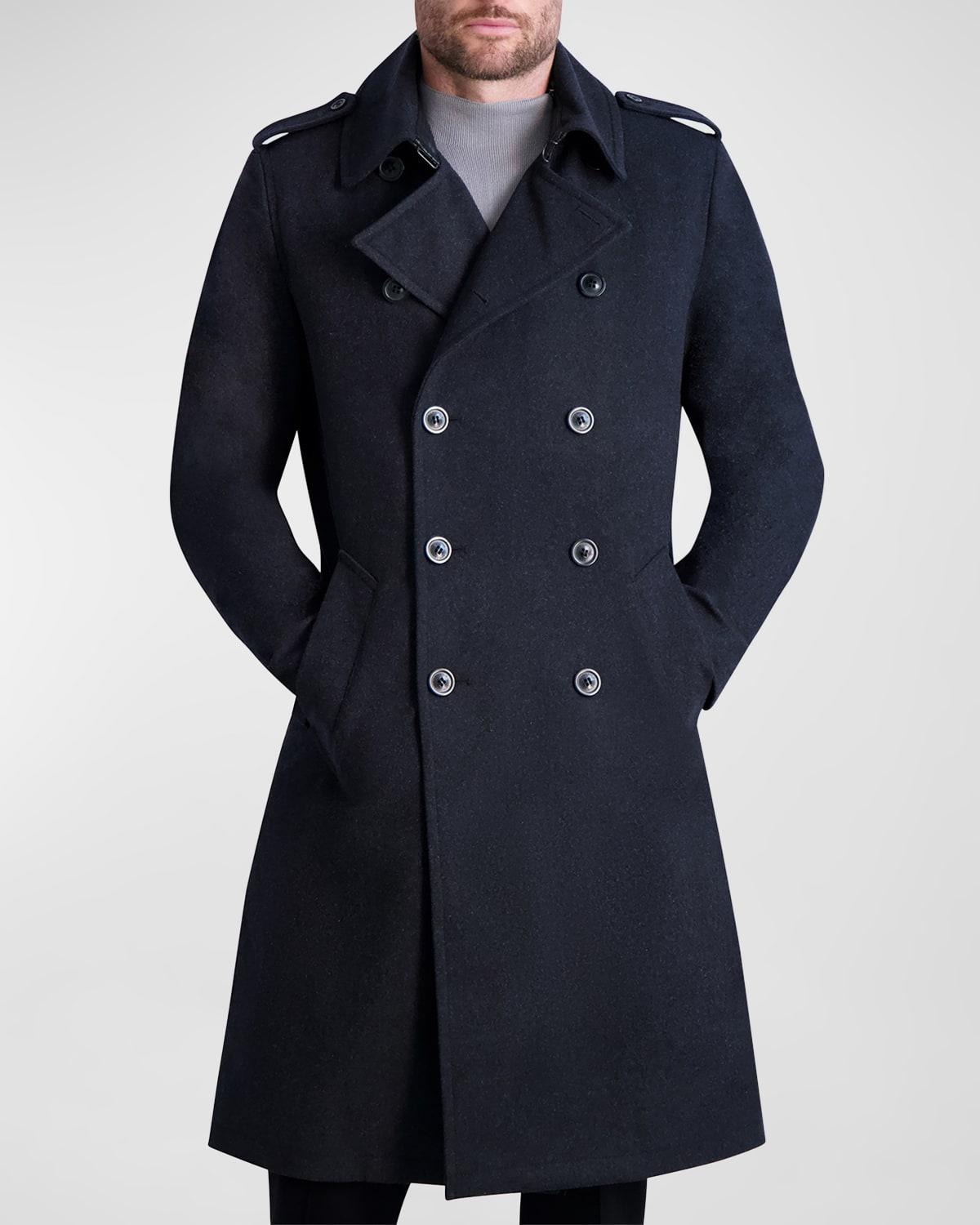 Mens Wool Trench Coat Product Image