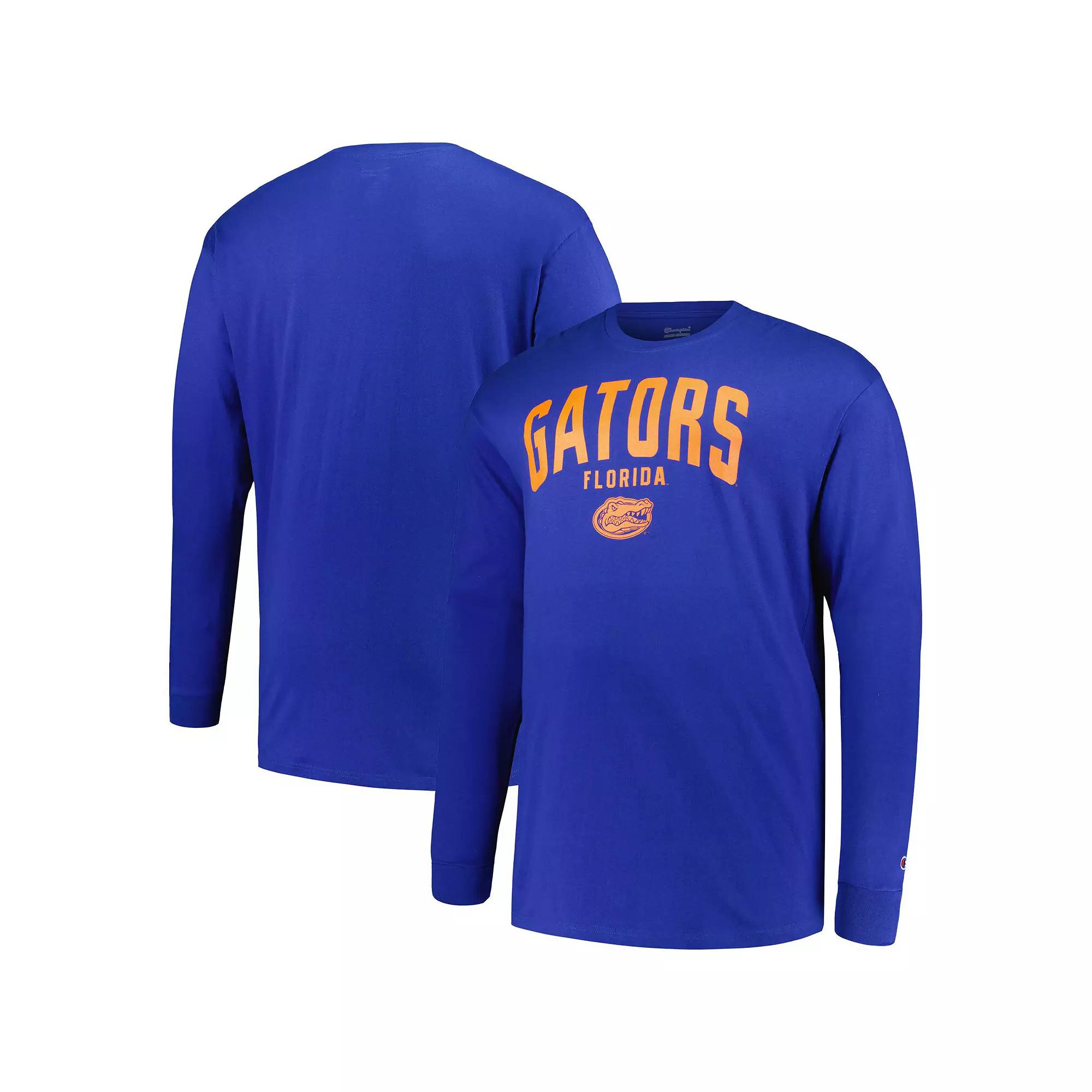 Men's Champion Royal Florida Gators Big & Tall Arch Long Sleeve T-Shirt, Size: 2XB, Blue Product Image