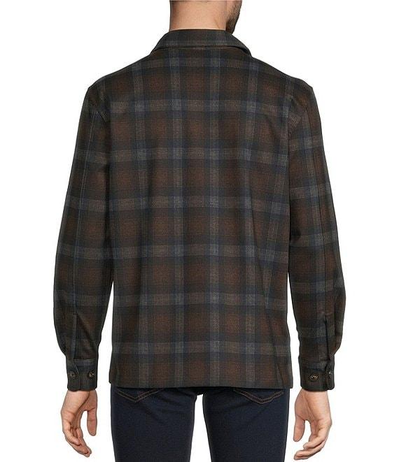 Hart Schaffner Marx The Reserve Collection Plaid Long Sleeve Shirt Jacket Product Image