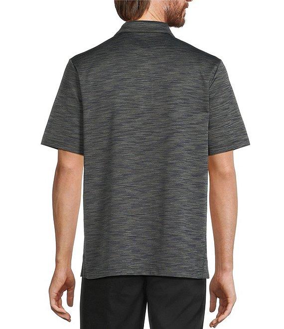 Roundtree & Yorke Performance Short Sleeve Houndstooth Jacquard Polo Shirt Product Image