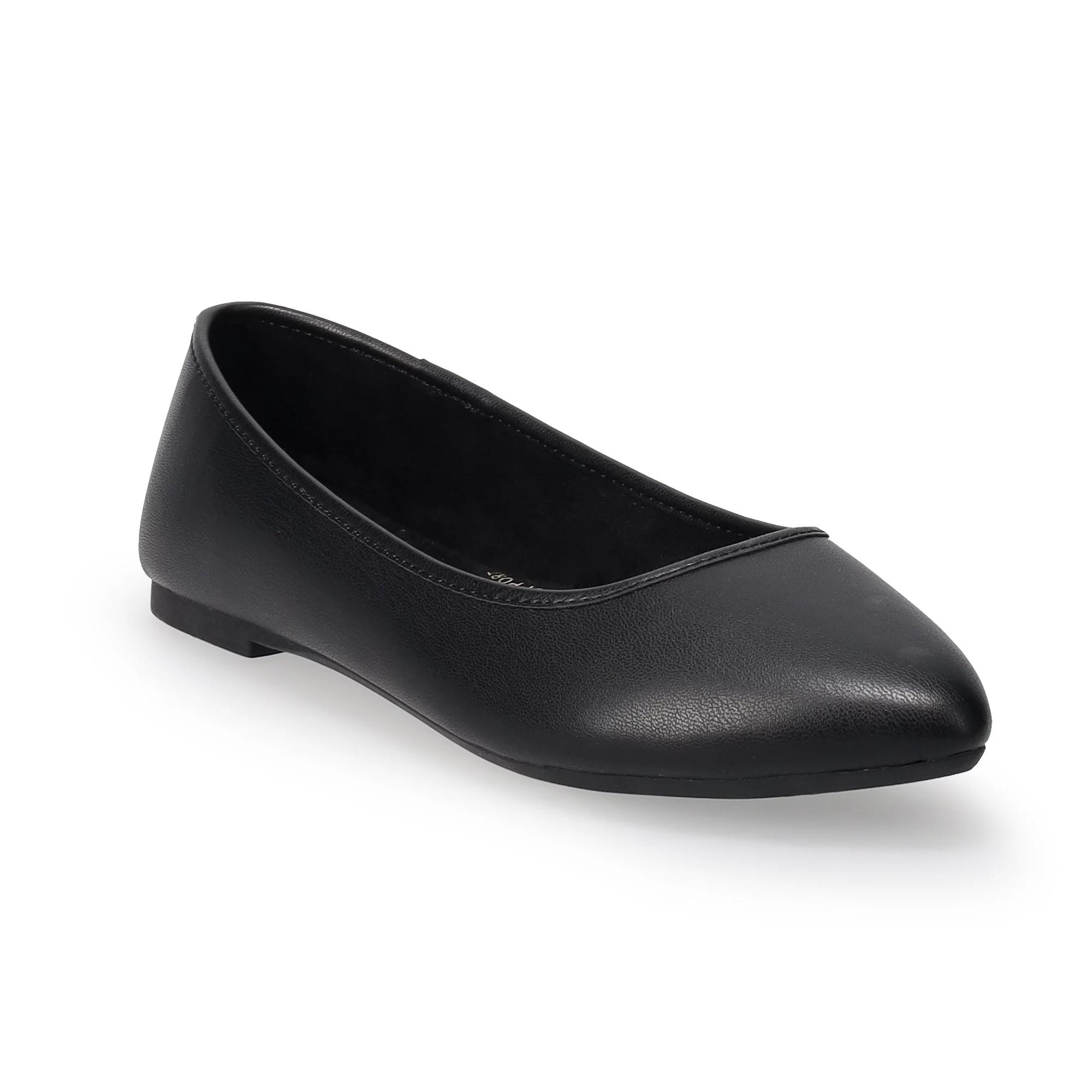 SO® Neema Women's Pointed Toe Ballet Flat,  Product Image