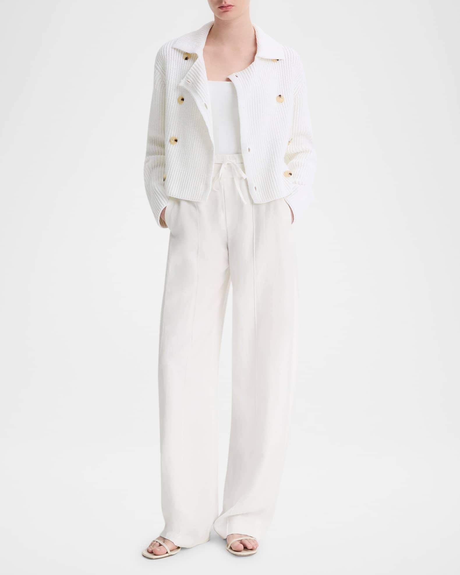 Double-Breasted Sweater Jacket Product Image