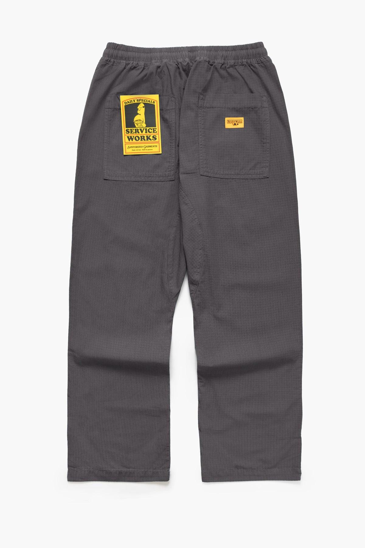 Ripstop Chef Pants - Washed Black Product Image