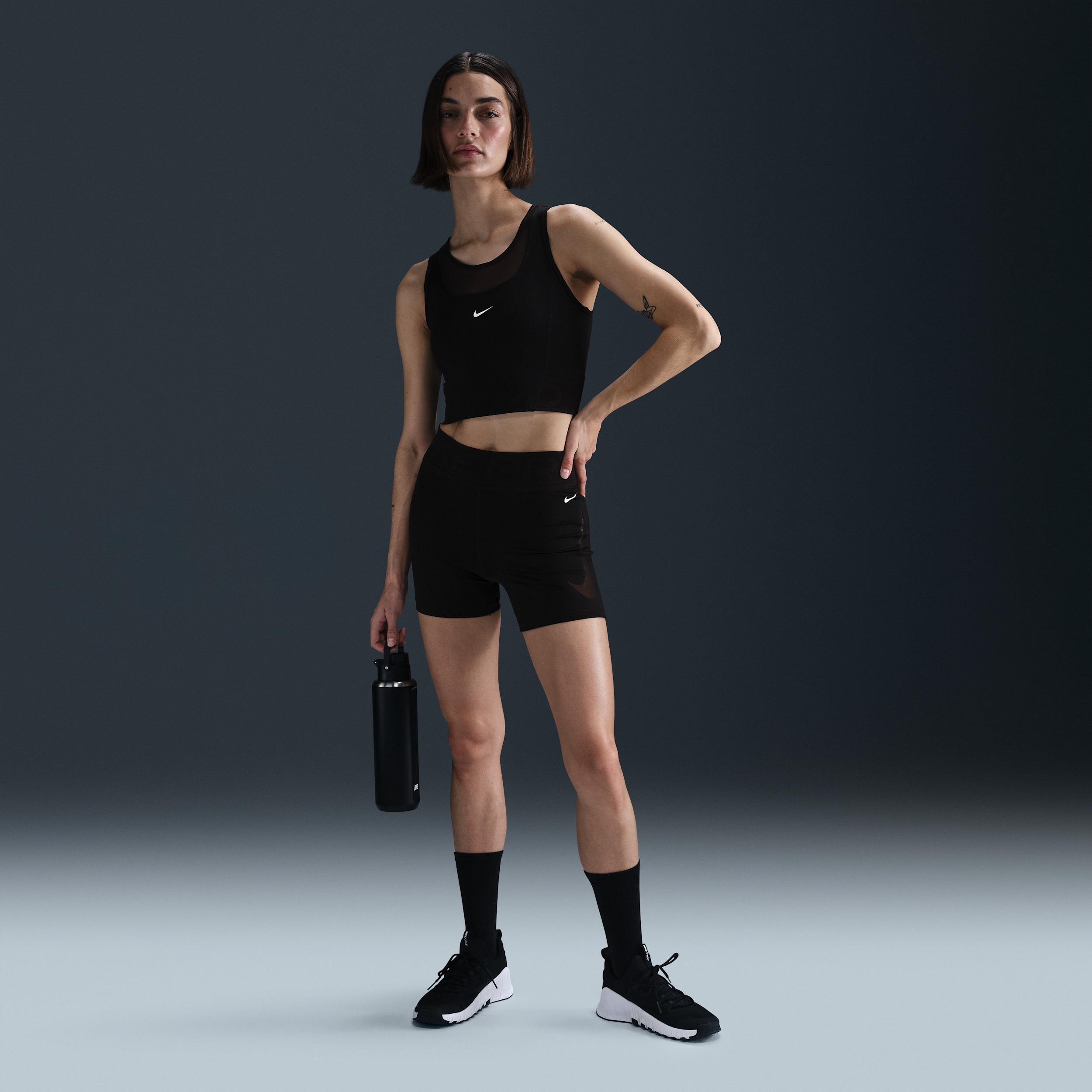 Womens Nike Pro Dri-FIT Cropped Tank Top | HJ1192-619 Product Image