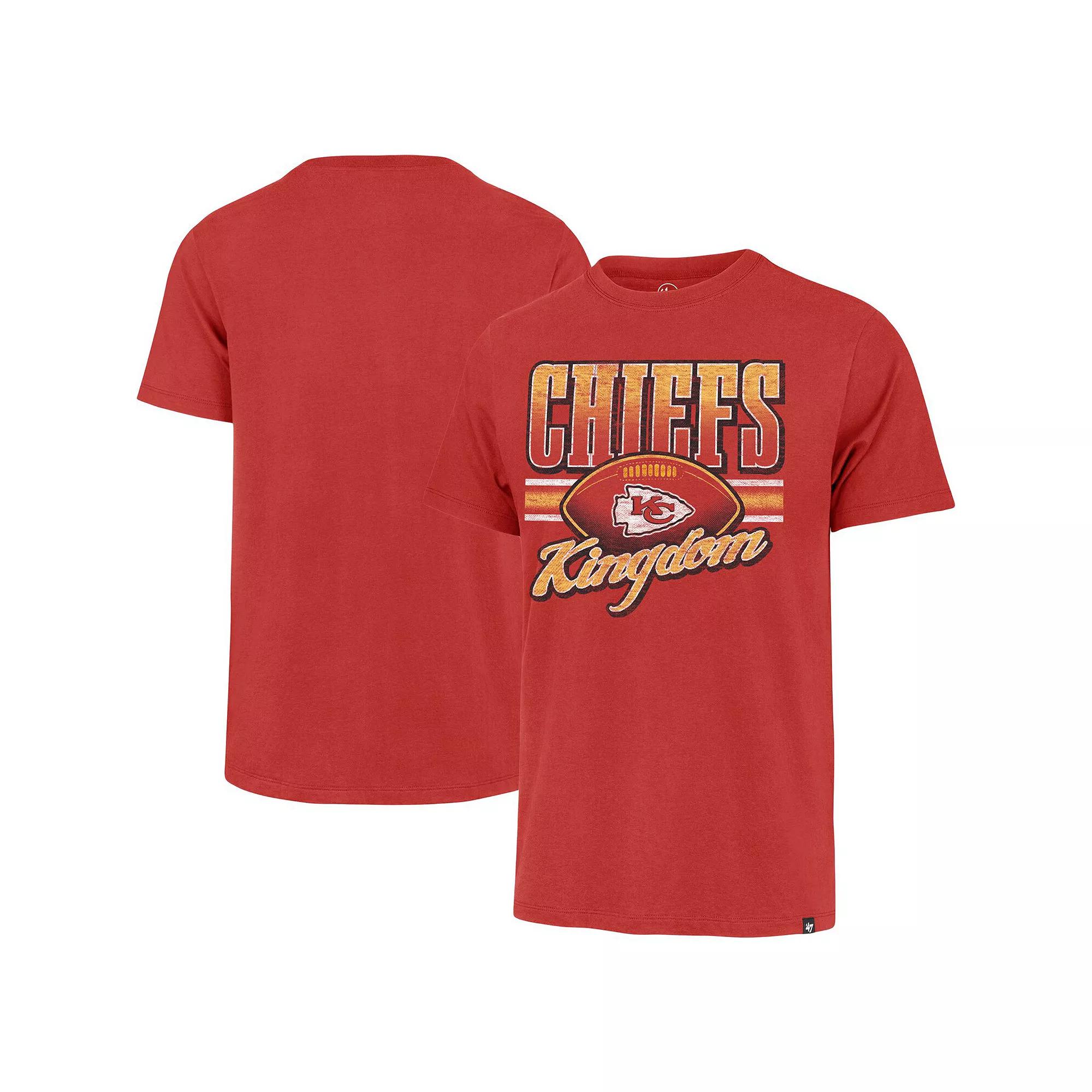 Men's '47 Red Kansas City Chiefs Chiefs Kingdom Regional Franklin T-Shirt, Size: Large Product Image
