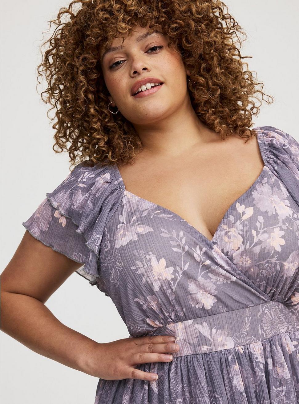 Double Flutter Sleeve Romper Product Image