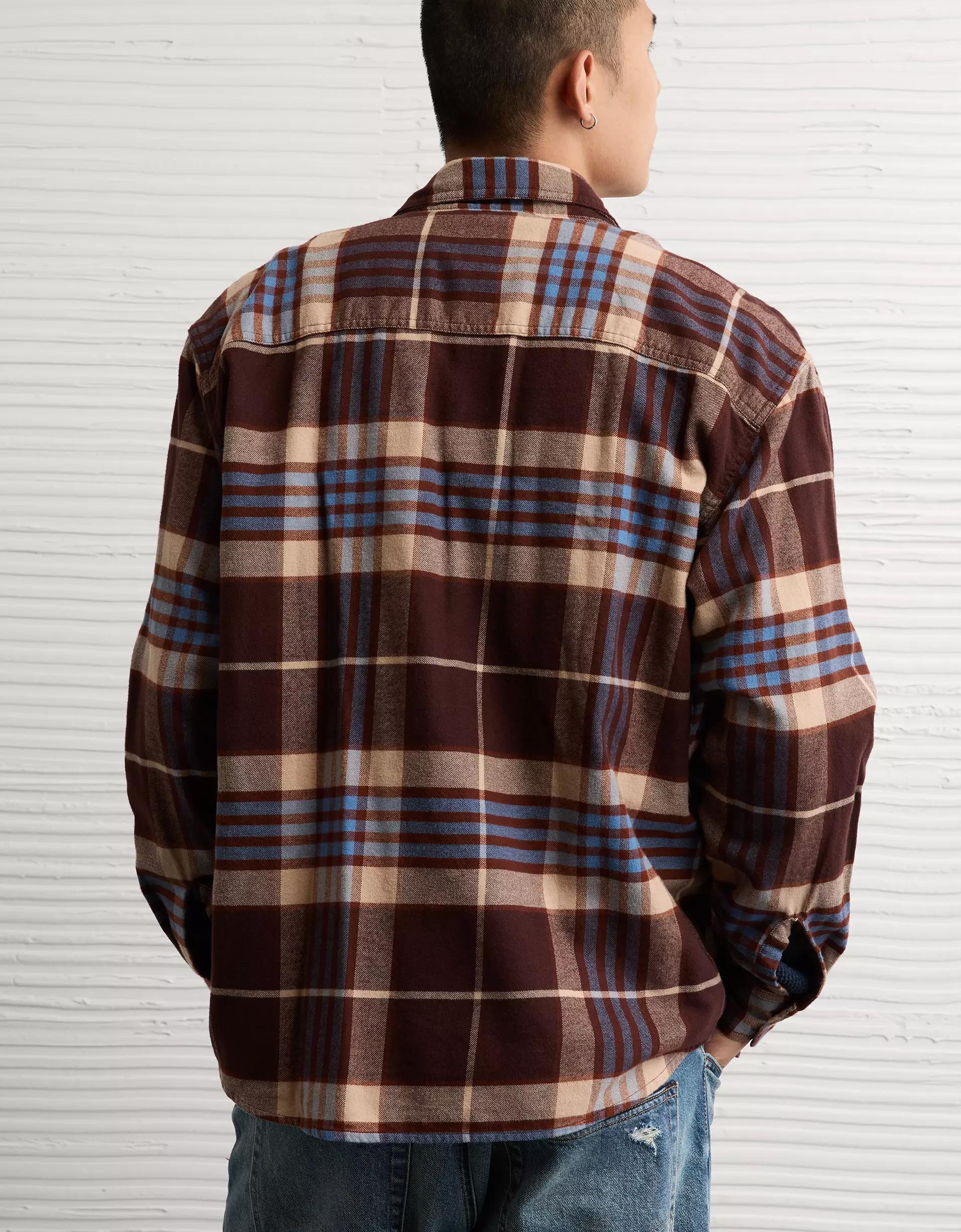 AE Relaxed Fit Everyday Flannel Shirt Product Image