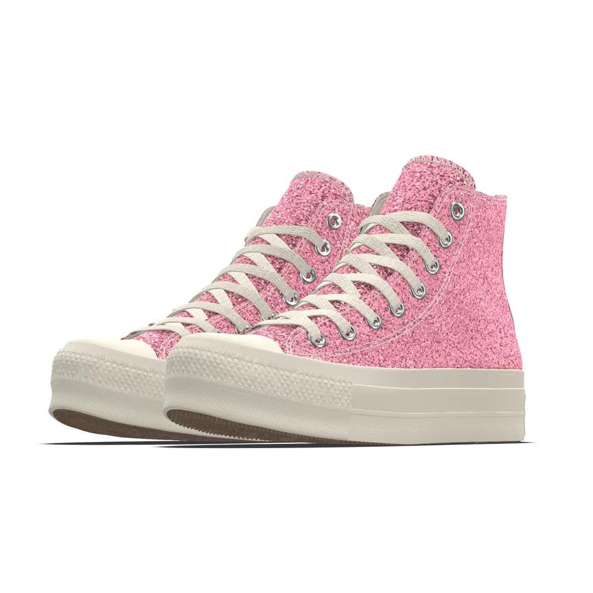 Custom Chuck Taylor All Star Lift Platform Glitter By You Product Image