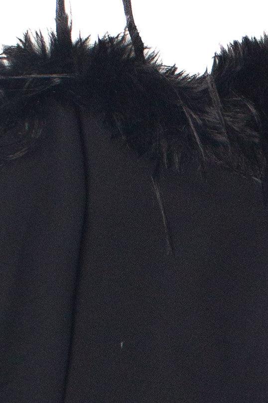 Feather Trim Cami Mini Dress Product Image