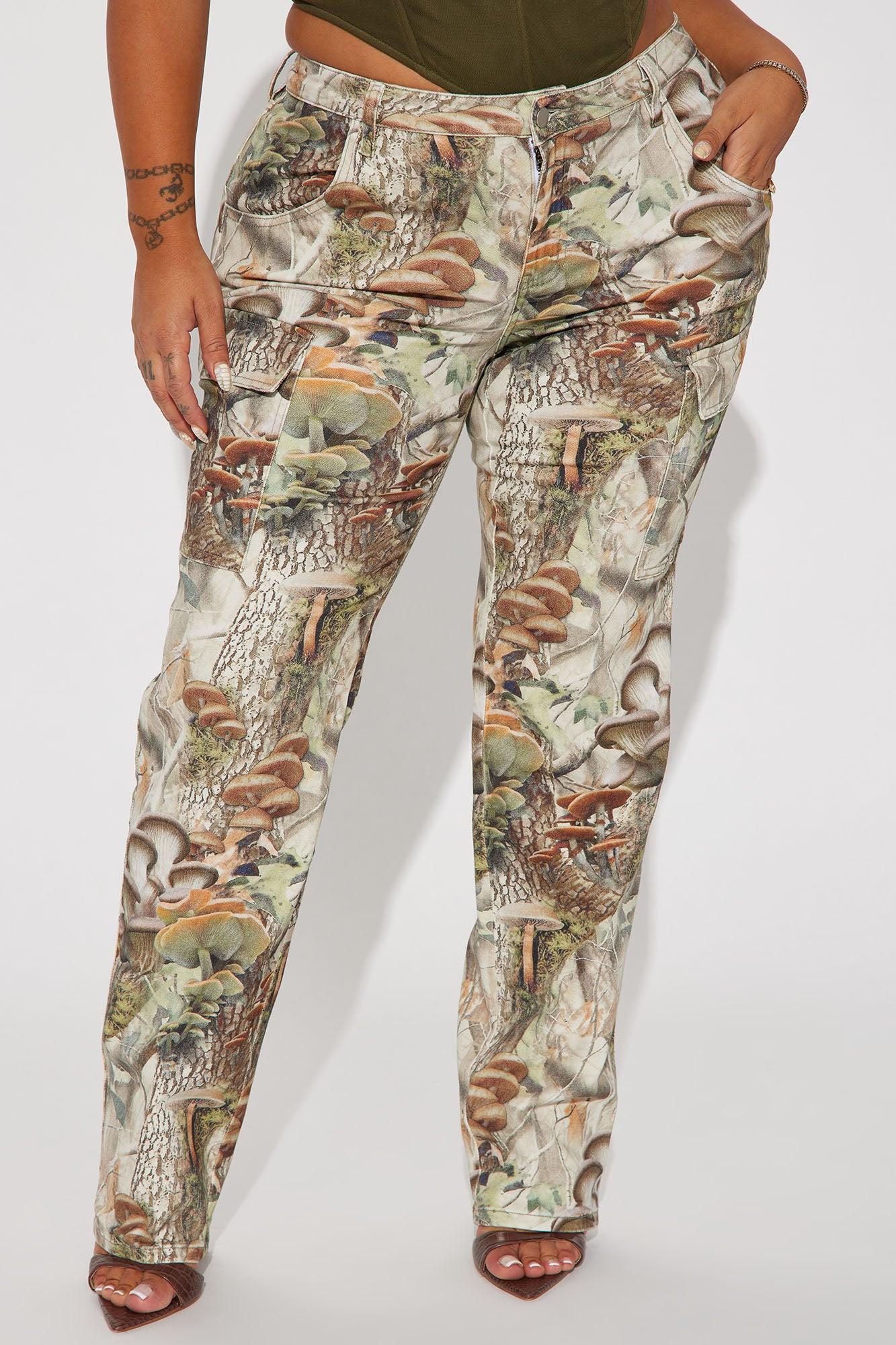 Weekend Trip Camo Stretch Cargo Jean - Taupe/combo Product Image