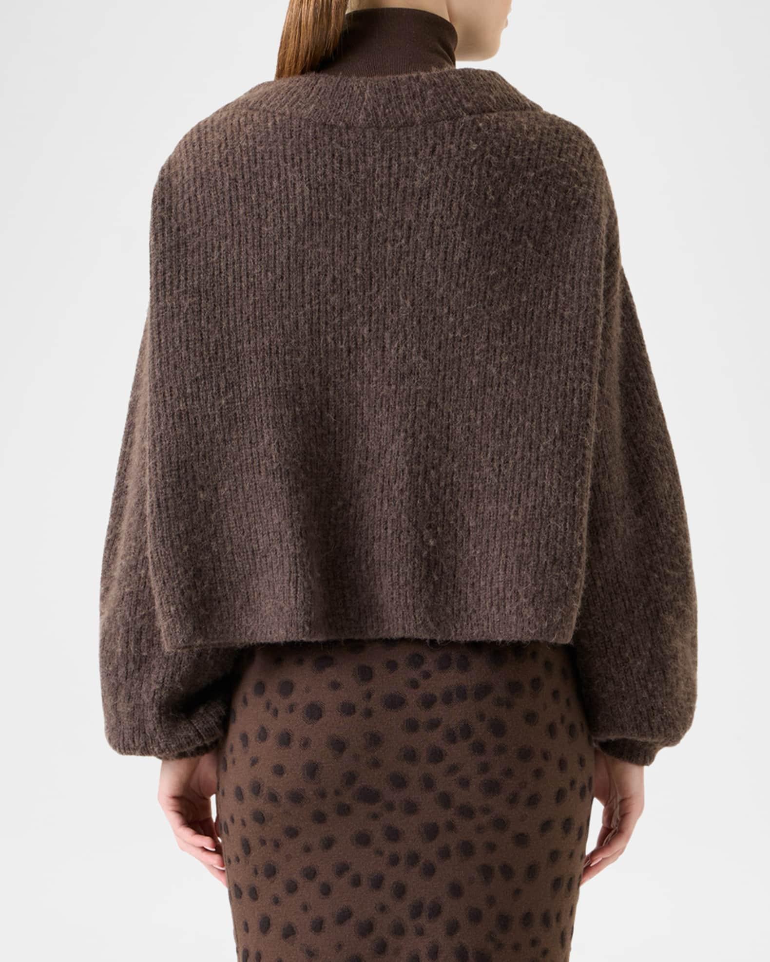 Alpaca Knit V-Neck Cardigan Product Image