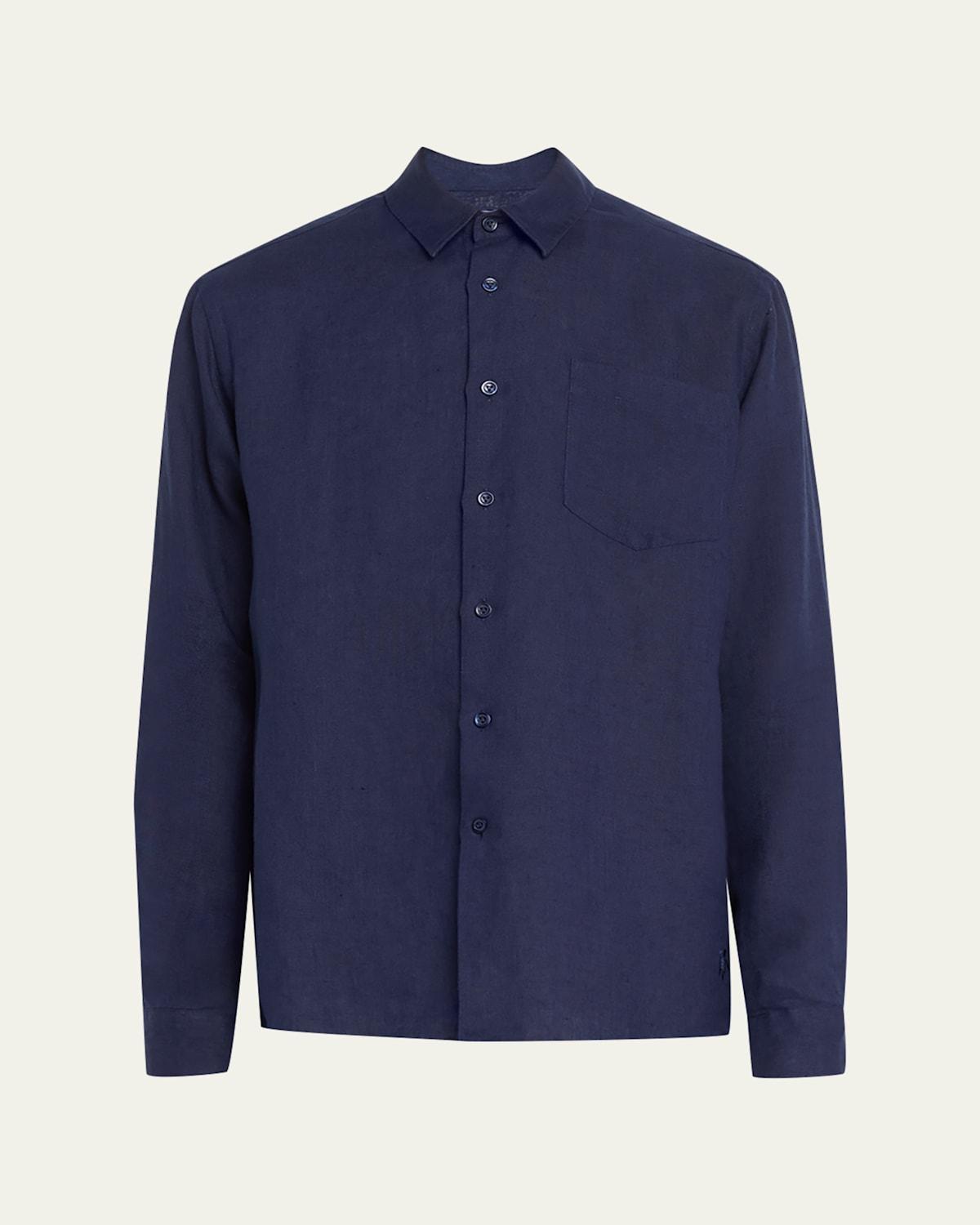 Mens Lagoon Linen Shirt Product Image