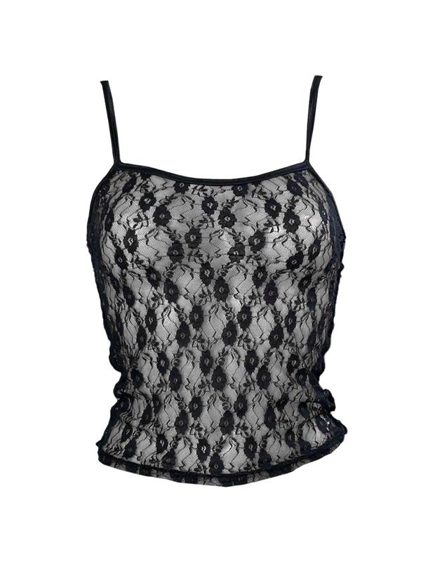 All Over Lace Slim Cami Top Product Image