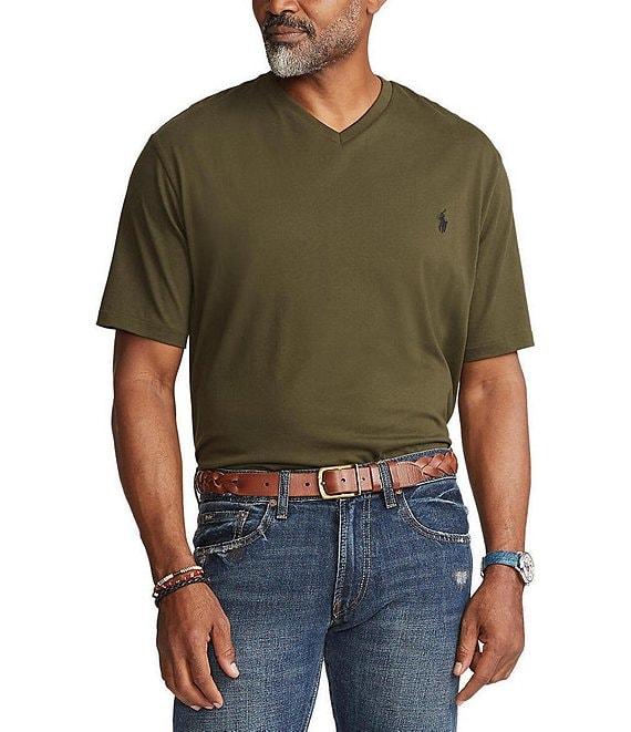 Polo Ralph Lauren Big & Tall Classic Fit Short Sleeve Cotton Jersey V-Neck T-Shirt Product Image