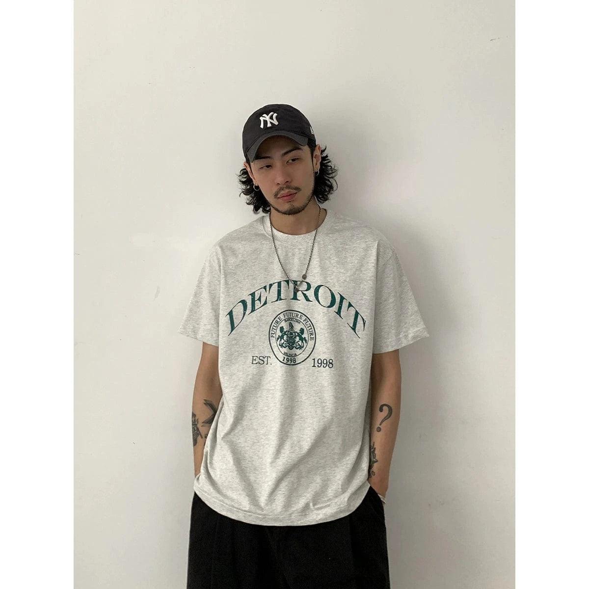 RT No. 18857 DETROIT LETTERED TEE Product Image