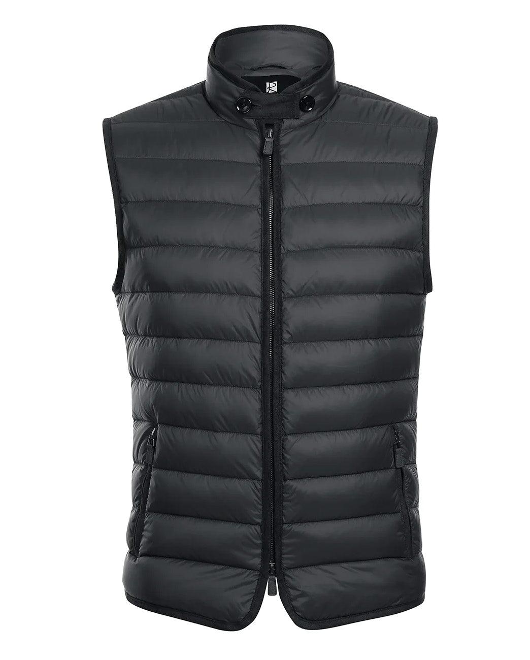 Black Regular Classic Fit Goose Down Vest Product Image