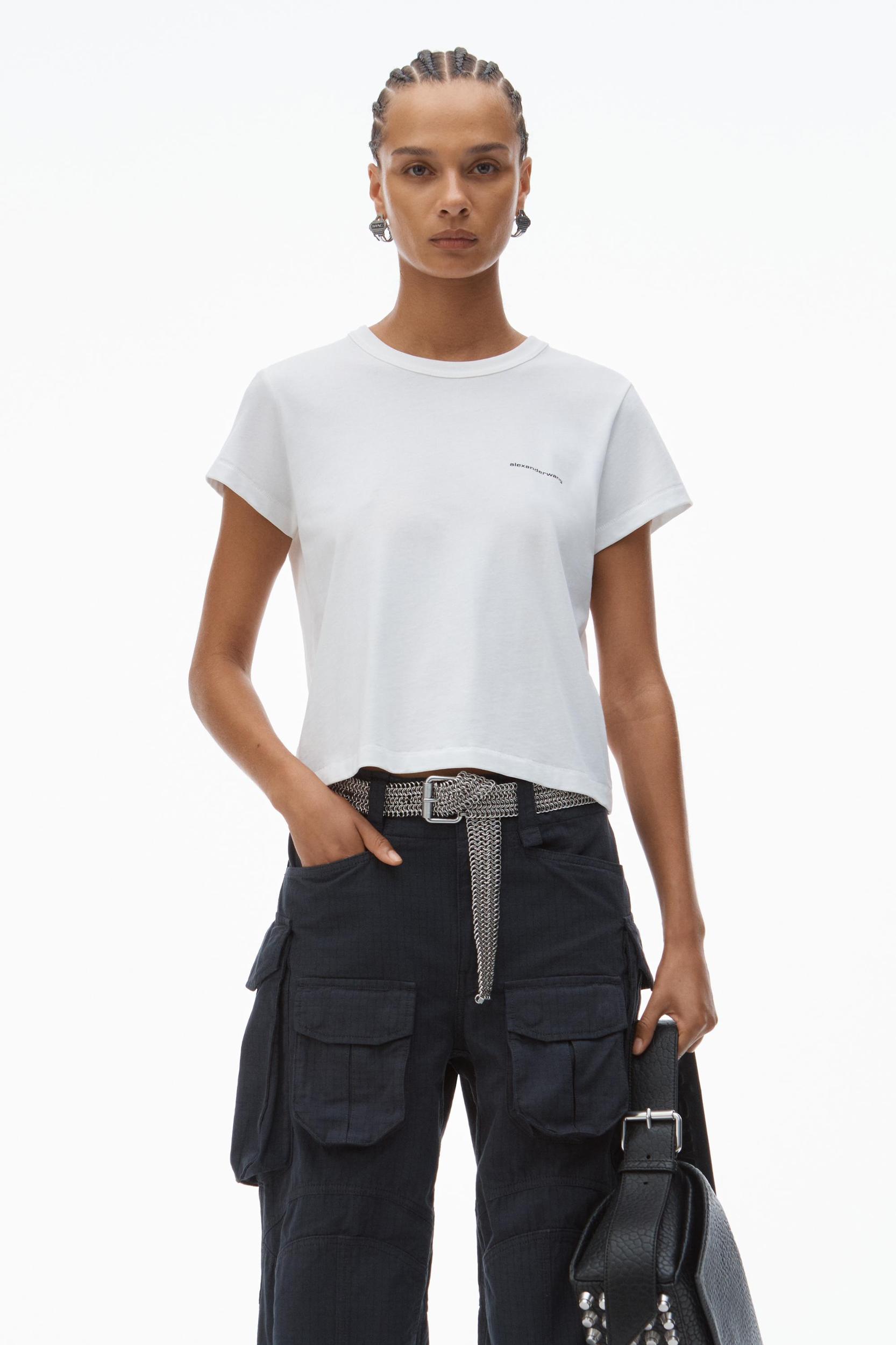 Logo-print Shrunken Jersey Tee Product Image