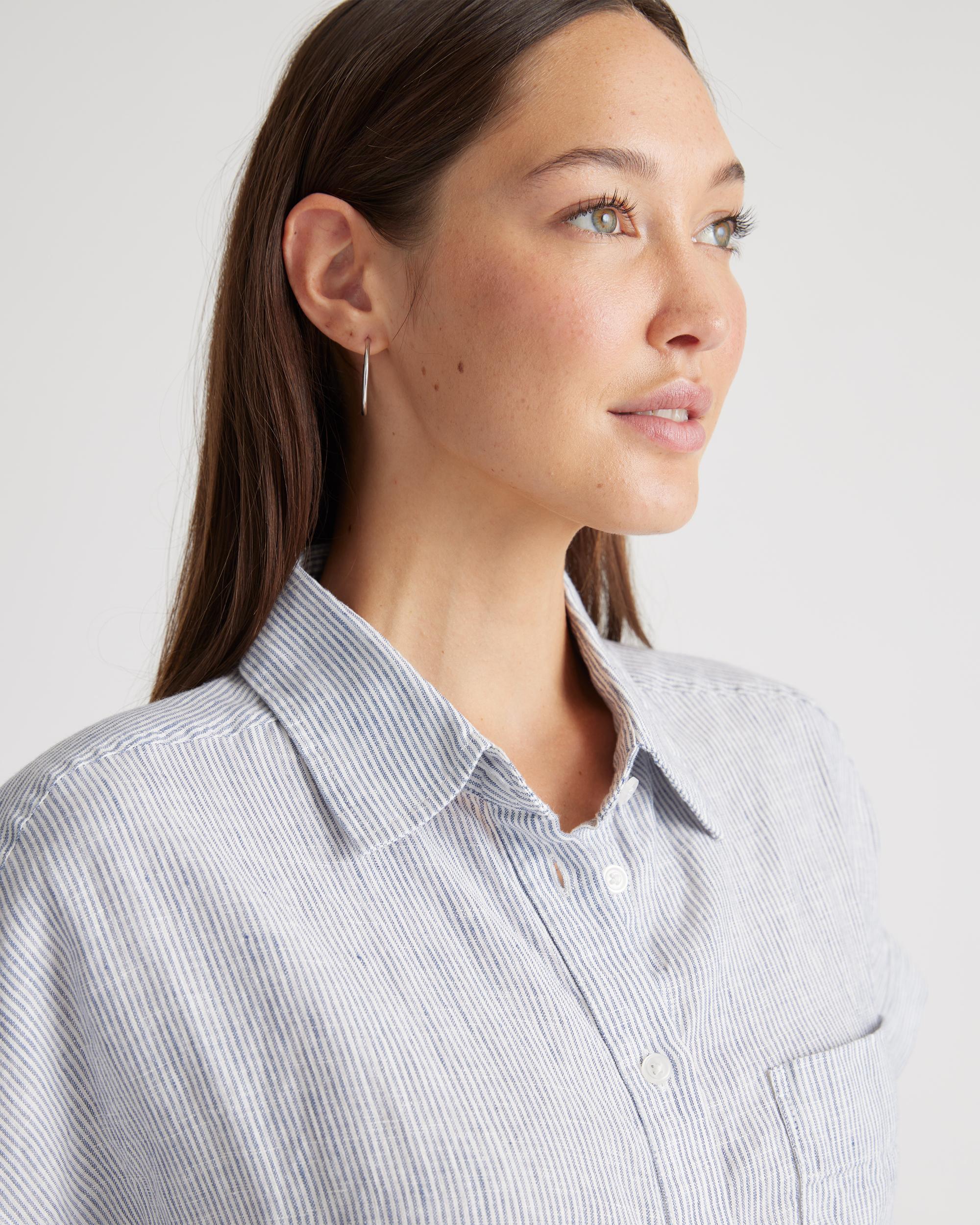 Quince | Women's 100% European Linen Camp Shirt Size XS Product Image