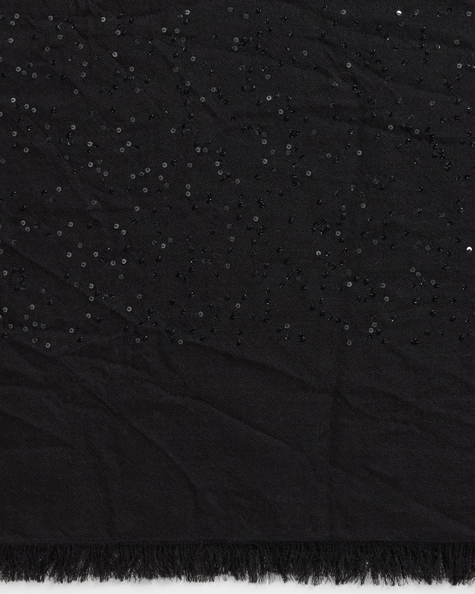 Cashemere Lightweight Scarf W/ Sequins Product Image