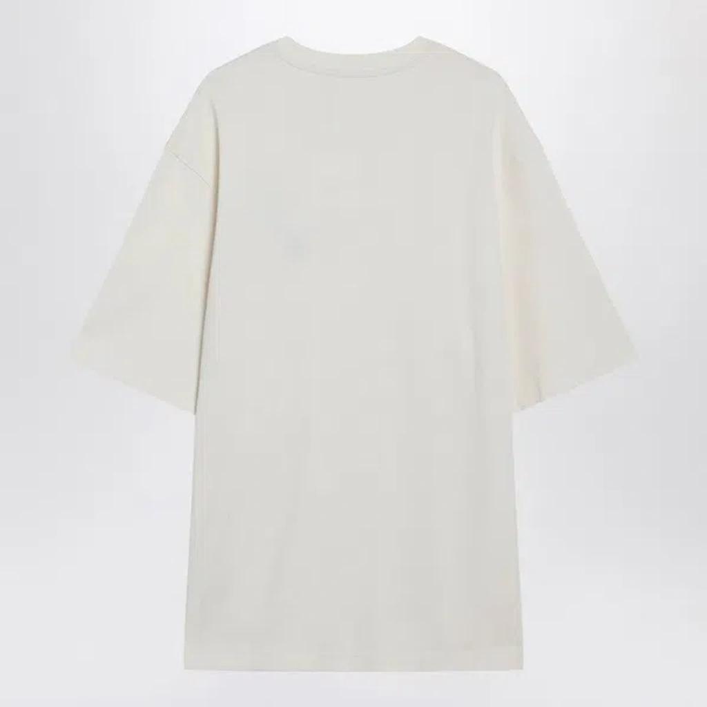JACQUEMUS Graphic Print Crew Neck Short Sleeve T-shirt In White Product Image